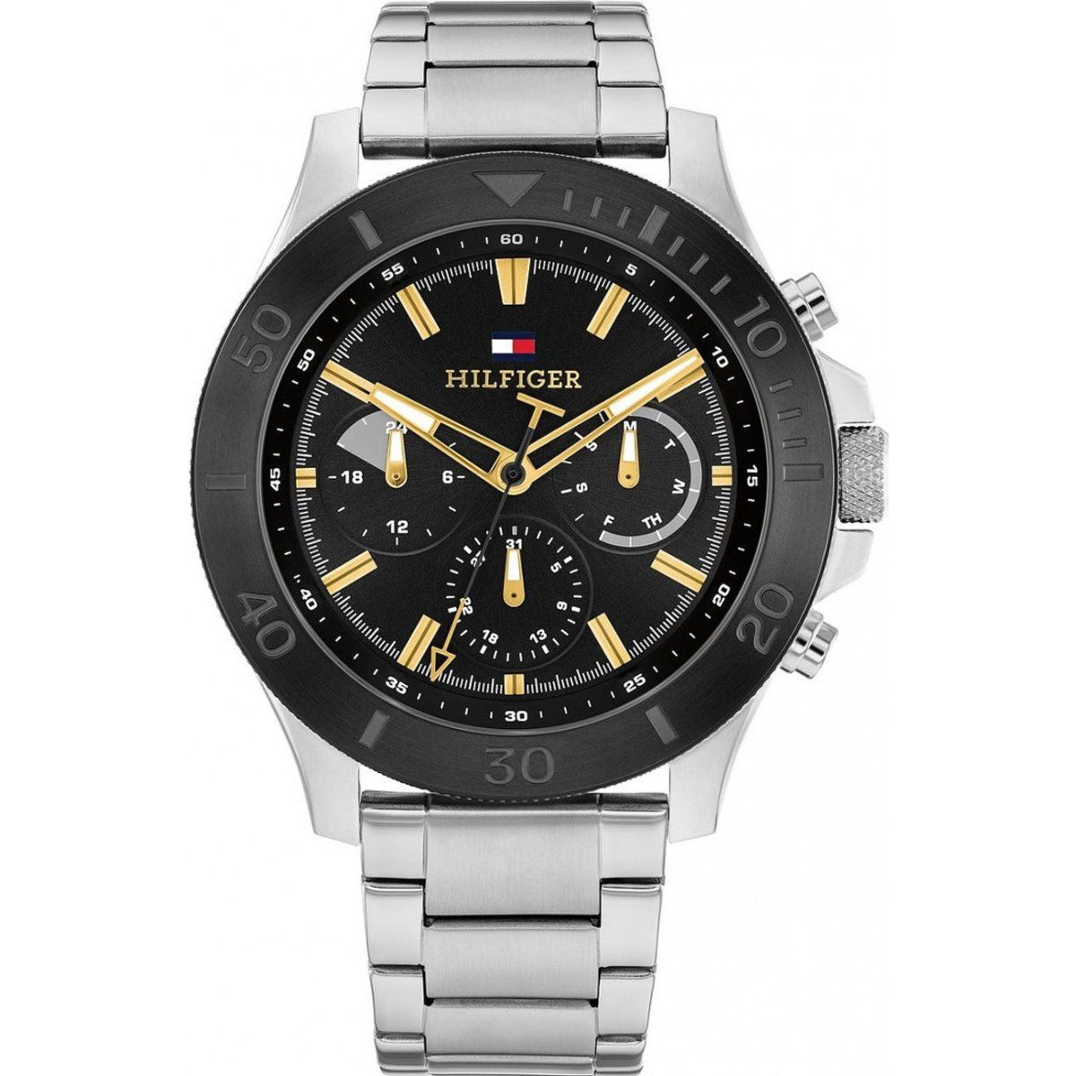 Silberne Edelstahl Herrenuhr