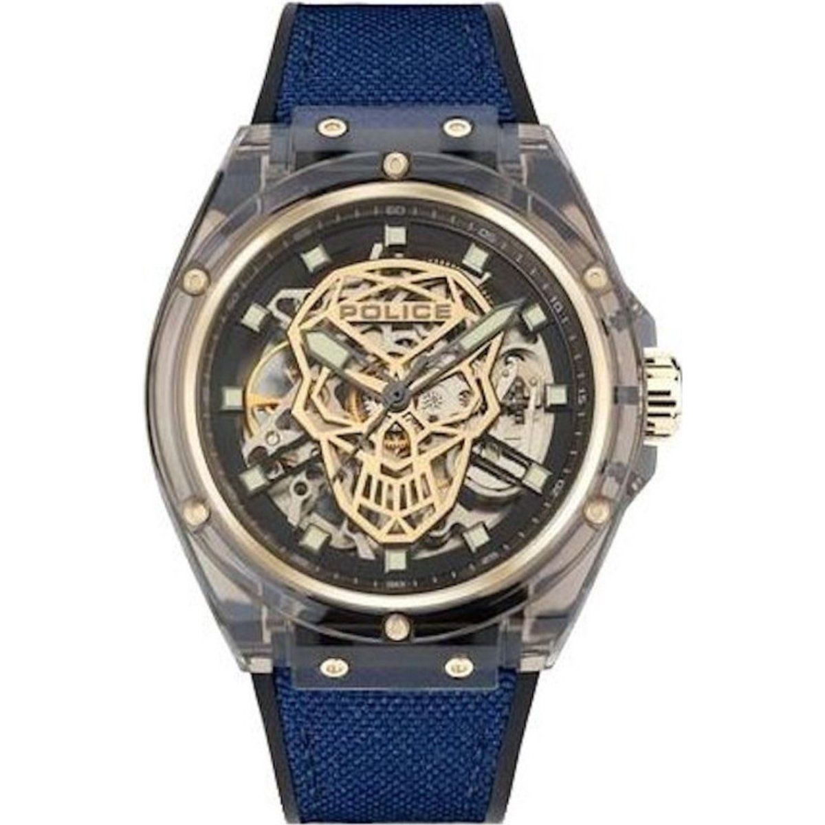 Herrenuhr mit Totenkopfdesign