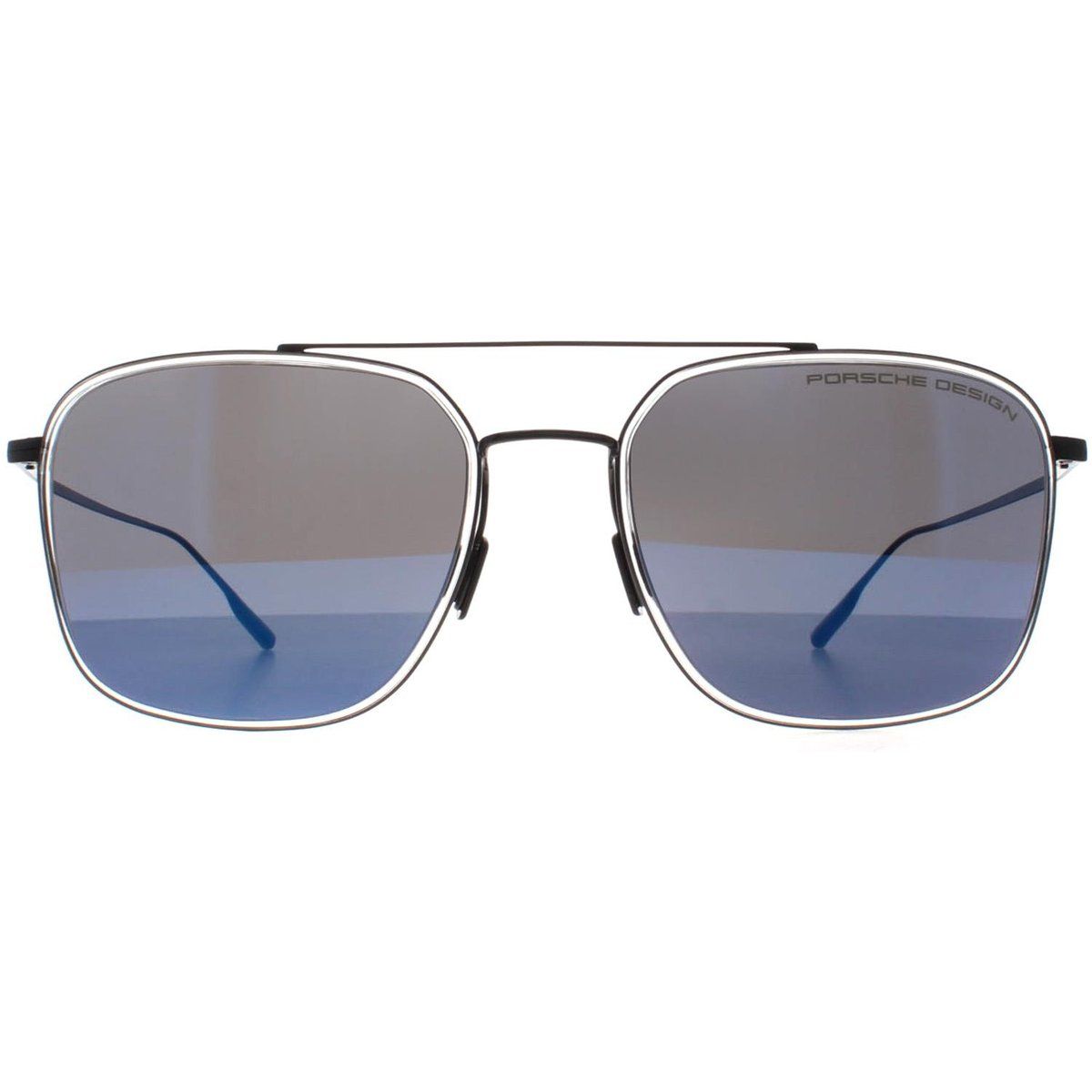 Rechteckige Aviator Sonnenbrille