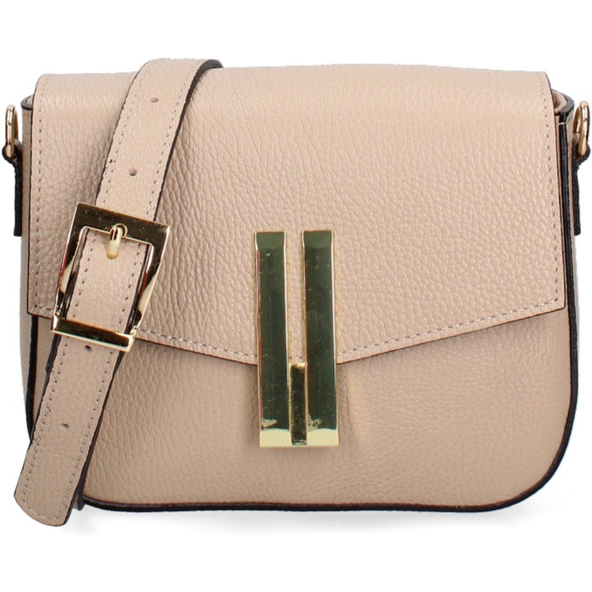 Leder Umhängetasche mit Schnallendetail