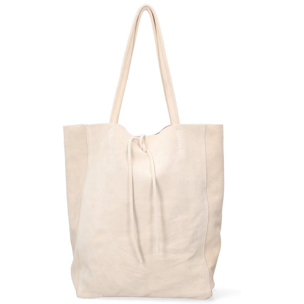 Schultertasche aus Wildleder