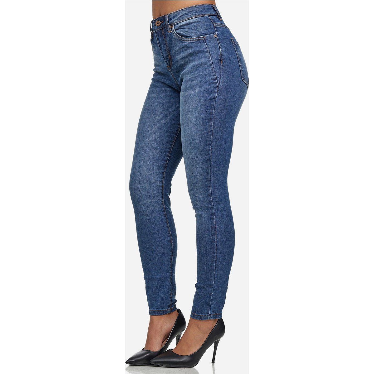 Damen High Waist Skinny Jeans