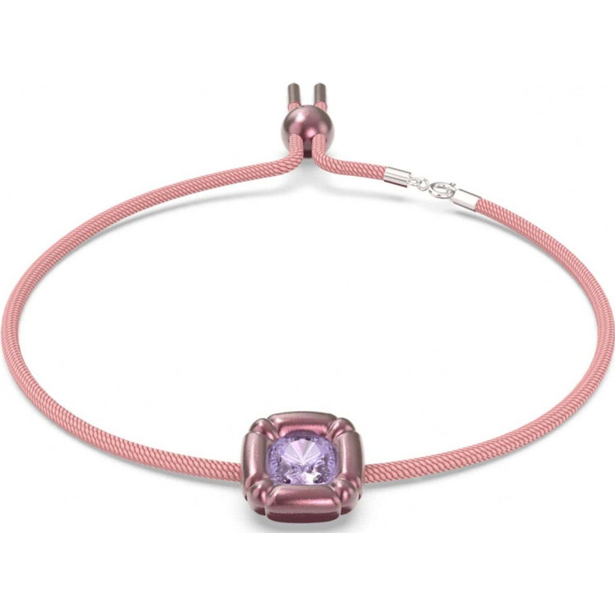 Kristallbesetztes geflochtenes Kordelarmband