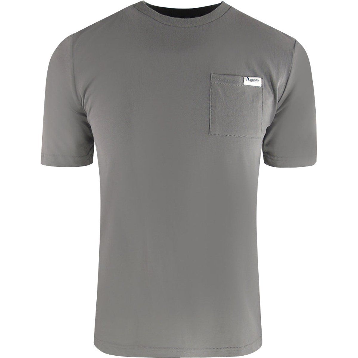 Klassisches graues T-Shirt mit Rundhalsausschnitt
