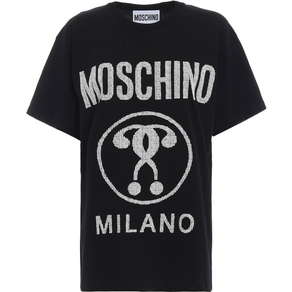 Moschino Milano T-Shirt mit doppeltem Fragezeichen