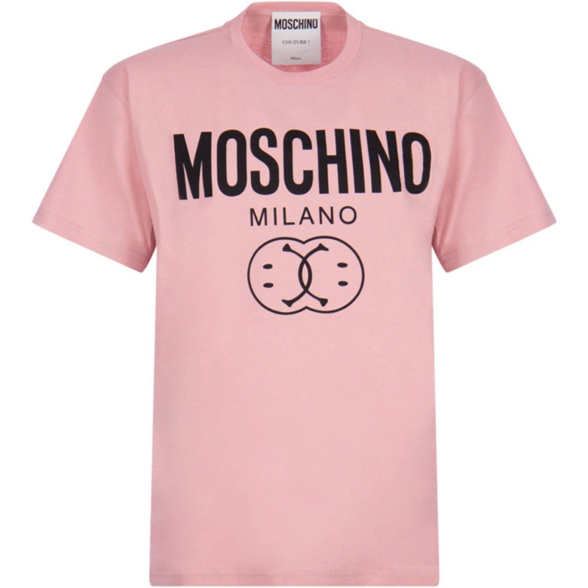 Moschino Milano T-Shirt mit Double Smiley Logo