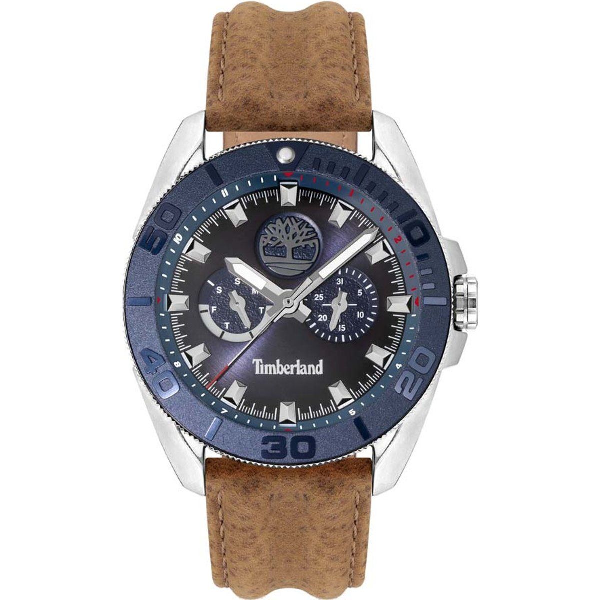 Herren Fairhill braune Lederuhr