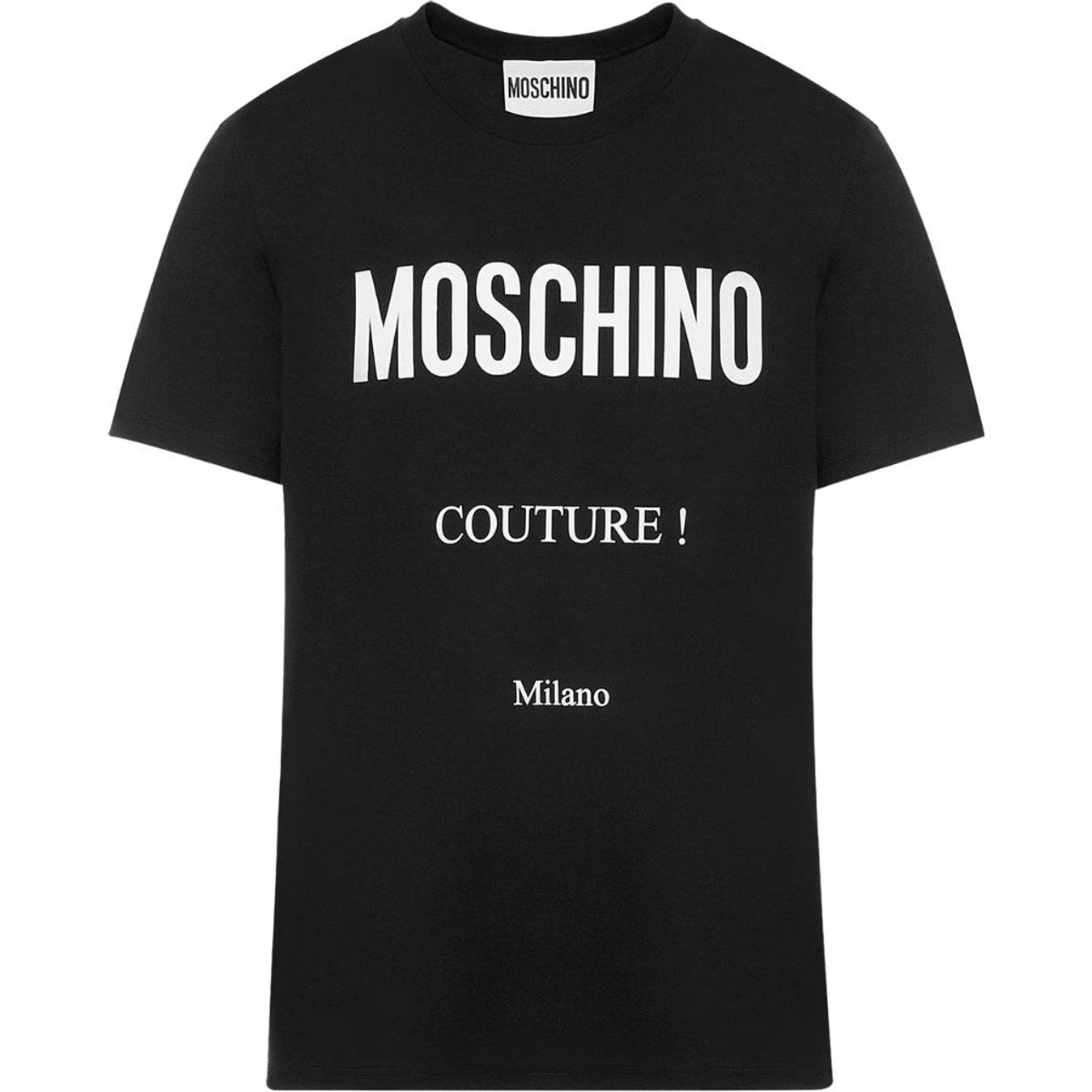 Moschino Couture Milano Schwarzes T-Shirt