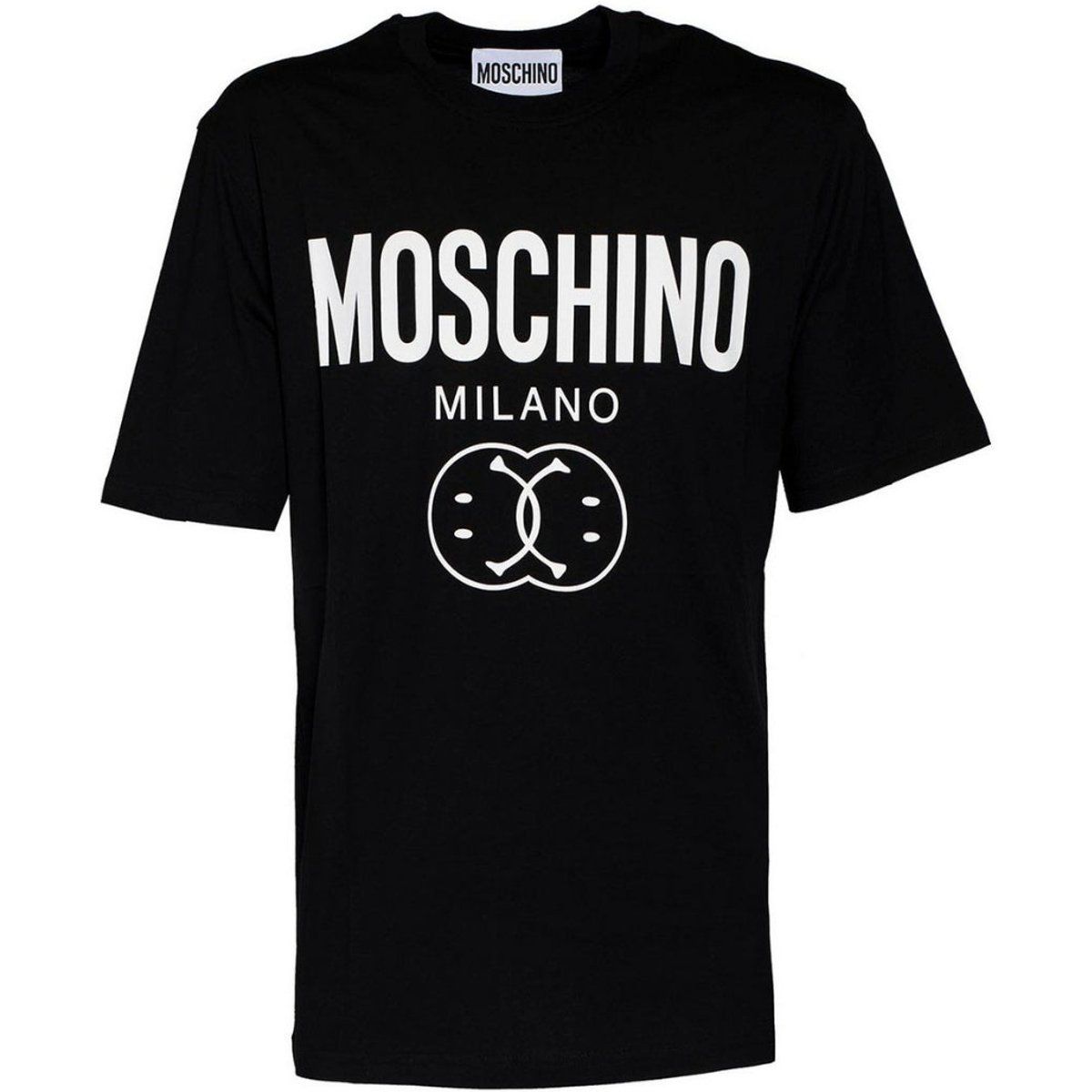 Moschino Milano Doppel-Smiley T-Shirt