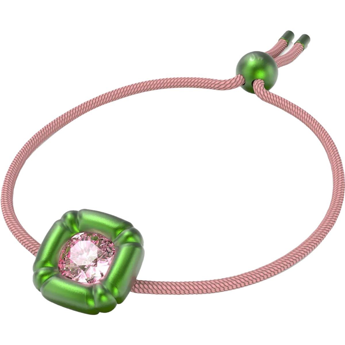 Kristallbesetztes Armband mit geflochtener Kordel