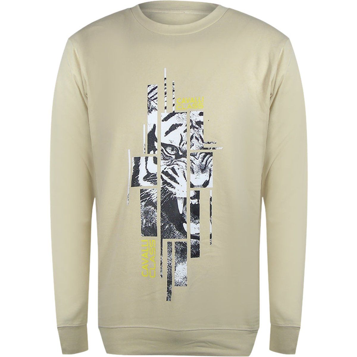 Sweatshirt mit zersplittertem Tiger-Grafikprint
