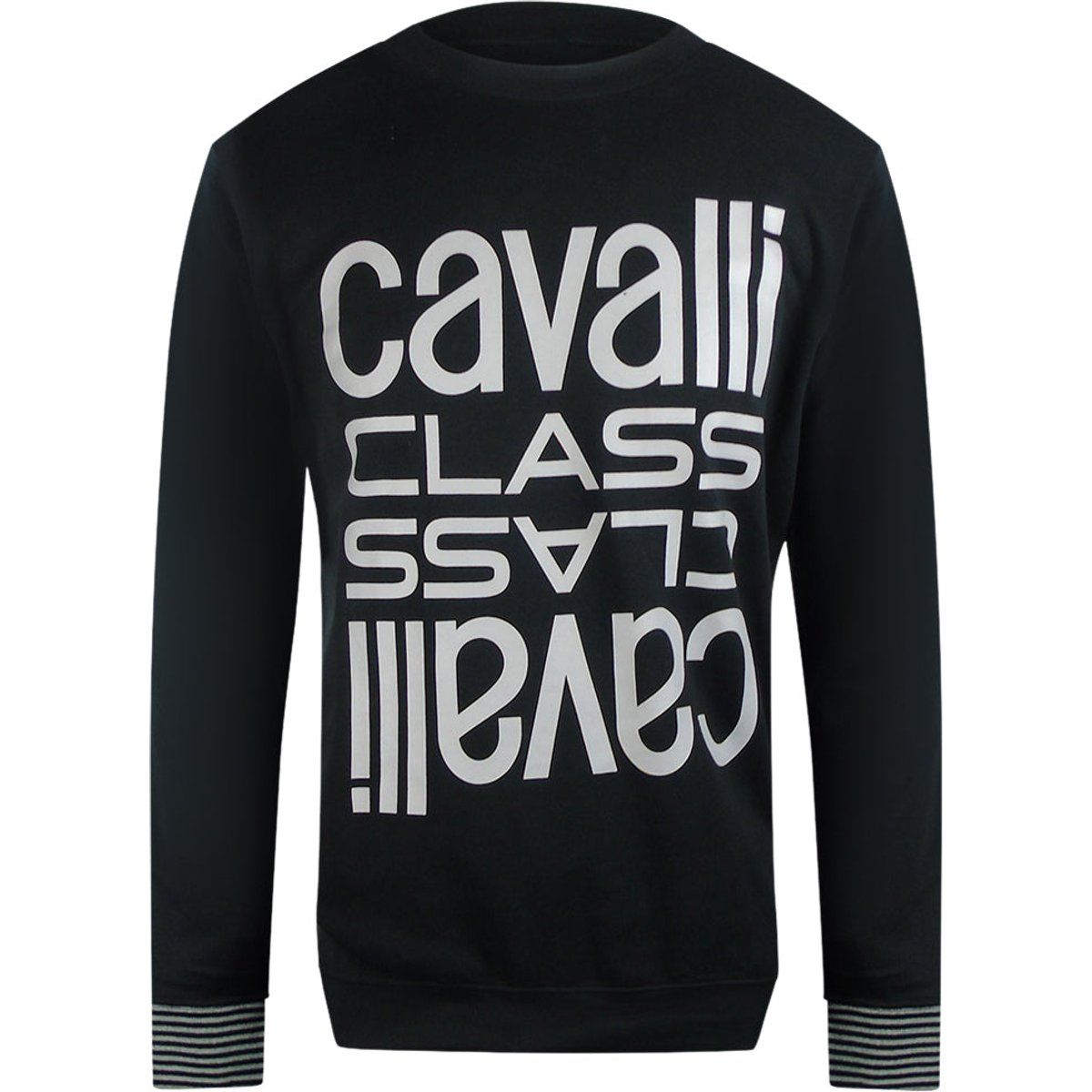 Mehrfach-Logo Klassisches Sweatshirt mit Rundhalsausschnitt