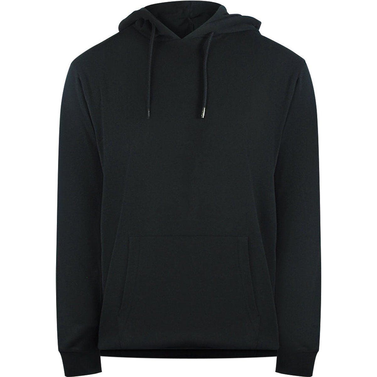 Klassischer schwarzer Herren-Kapuzenpullover