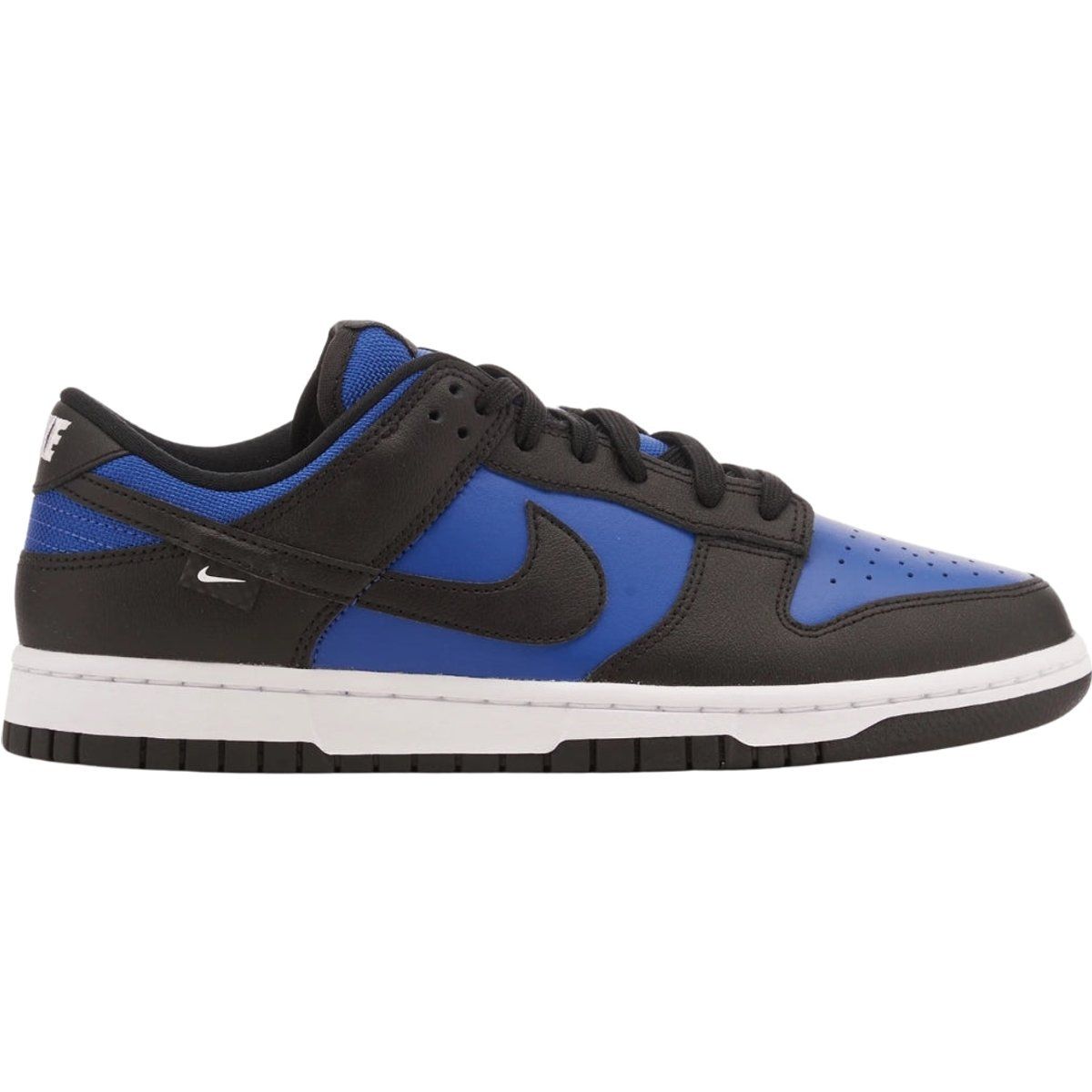 Zweifarbige Low-Top-Sneakers aus Leder