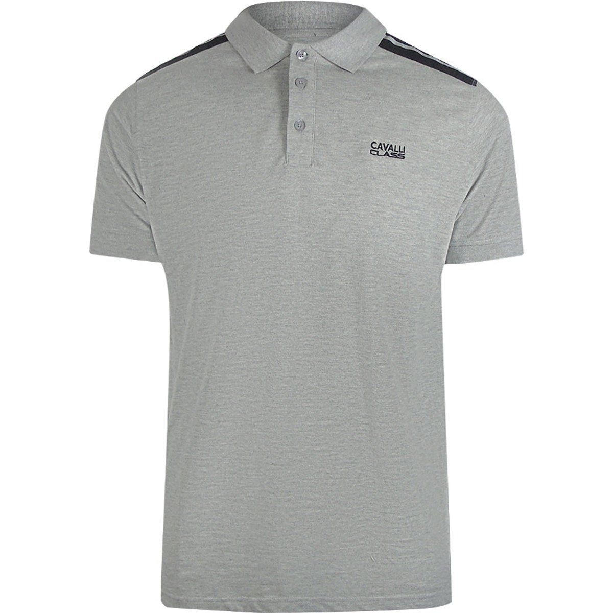 Modernes graues Poloshirt mit Details