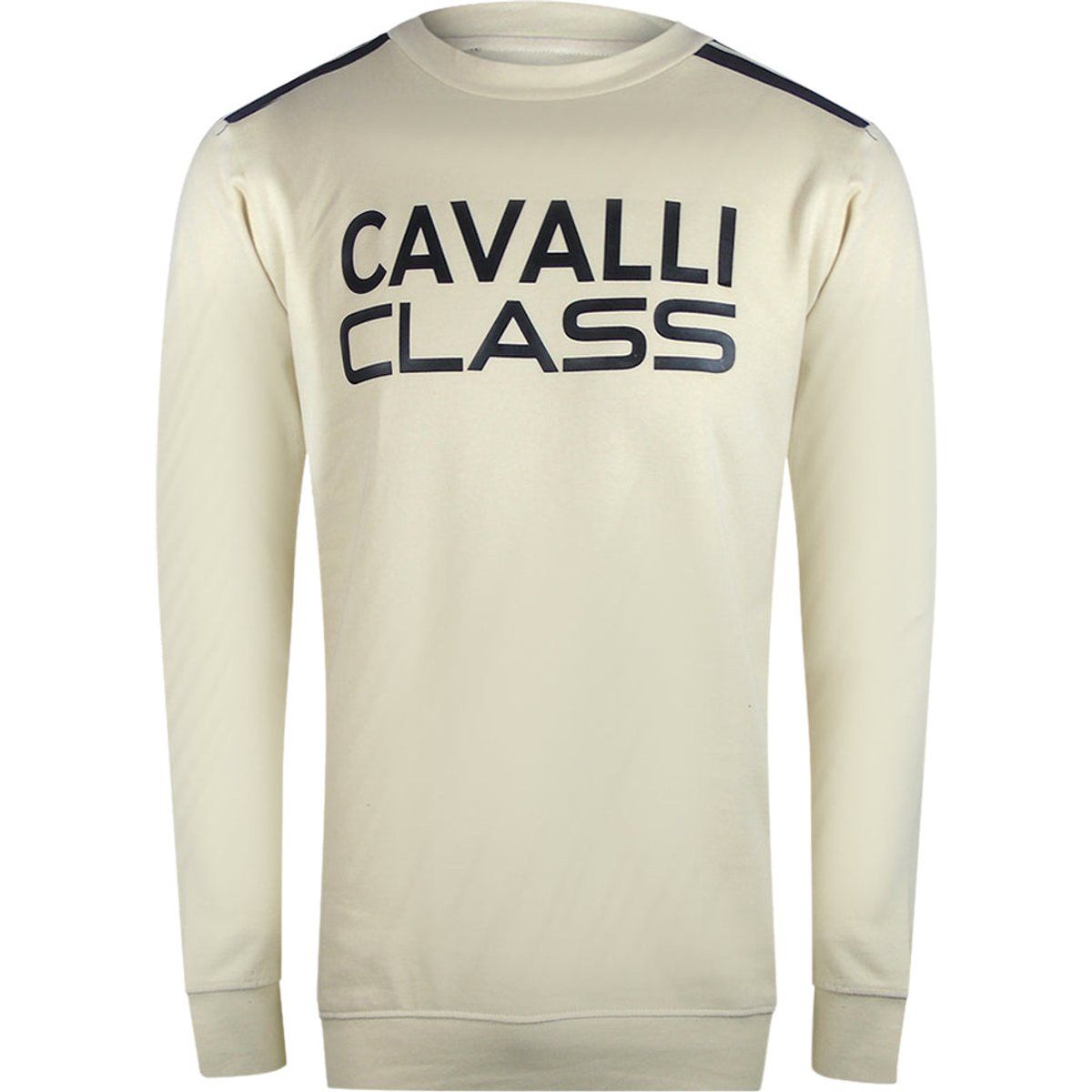 Pullover mit Grafik-Logo und Schulterstreifen