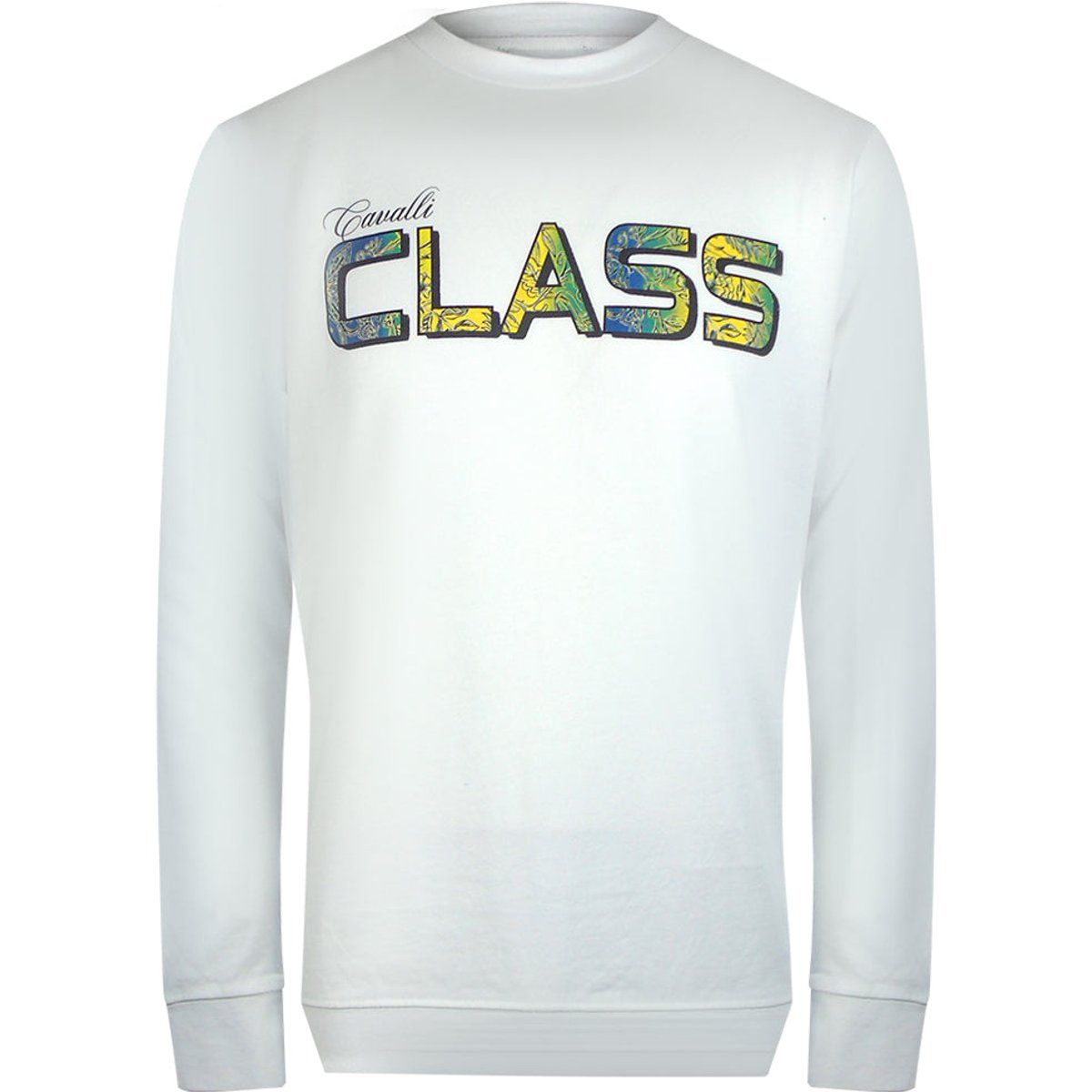 Baumwoll-Sweatshirt mit Blumenlogo