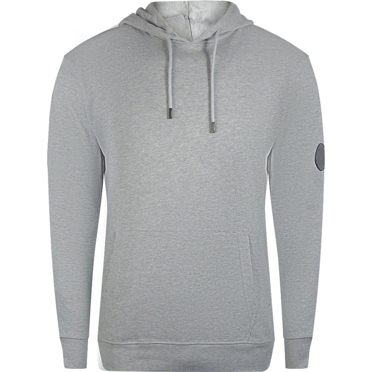 Klassischer grauer Baumwollmischungs-Hoodie