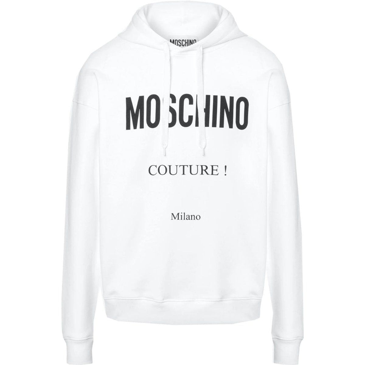 Moschino Couture Milano Weißer Hoodie