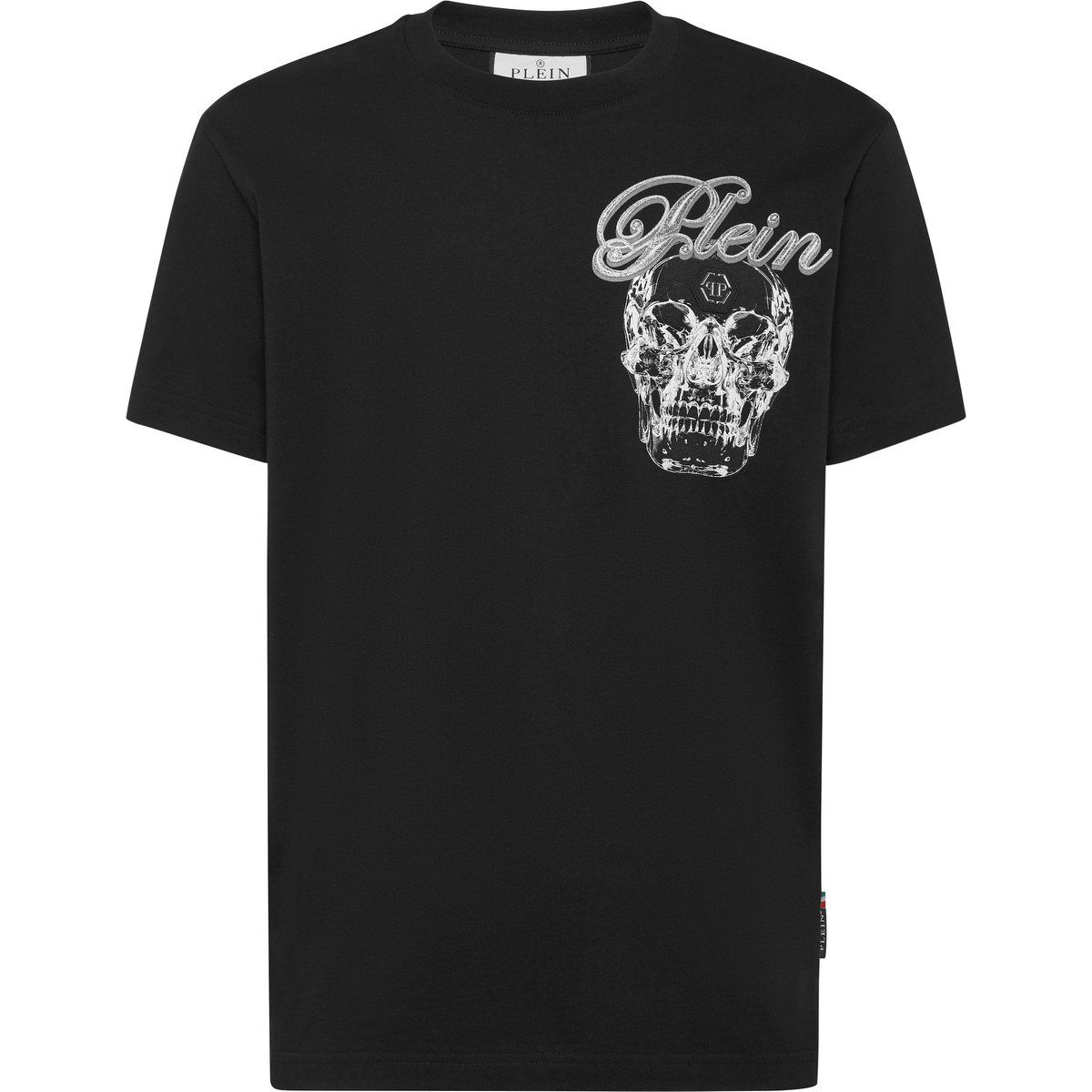 T-Shirt mit Totenkopf-Grafikdruck aus Baumwolle