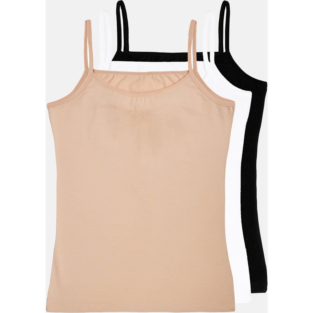 Basic Tanktop Set aus Baumwollmischung