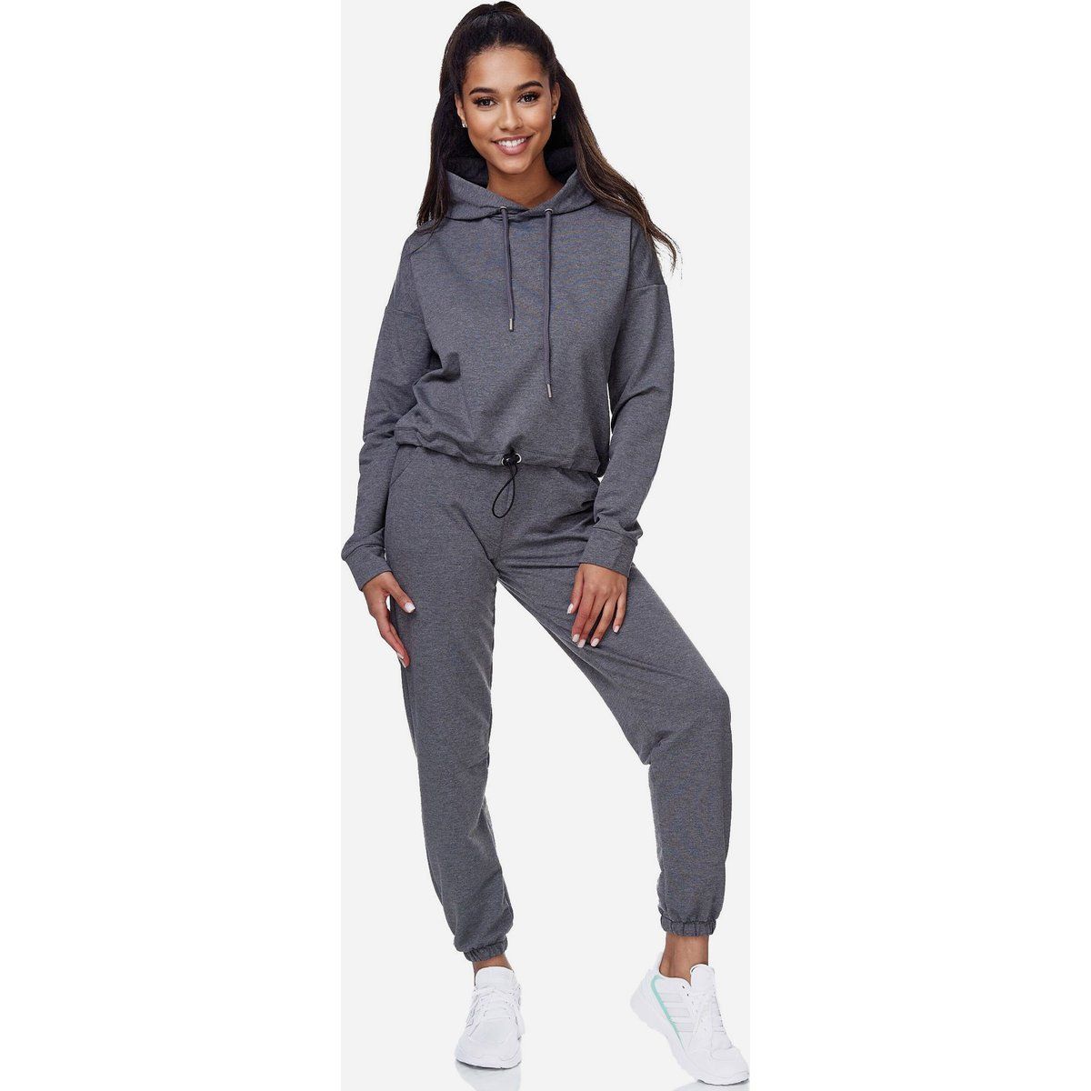 Bequemes Damen-Jogging-Set mit Kapuze