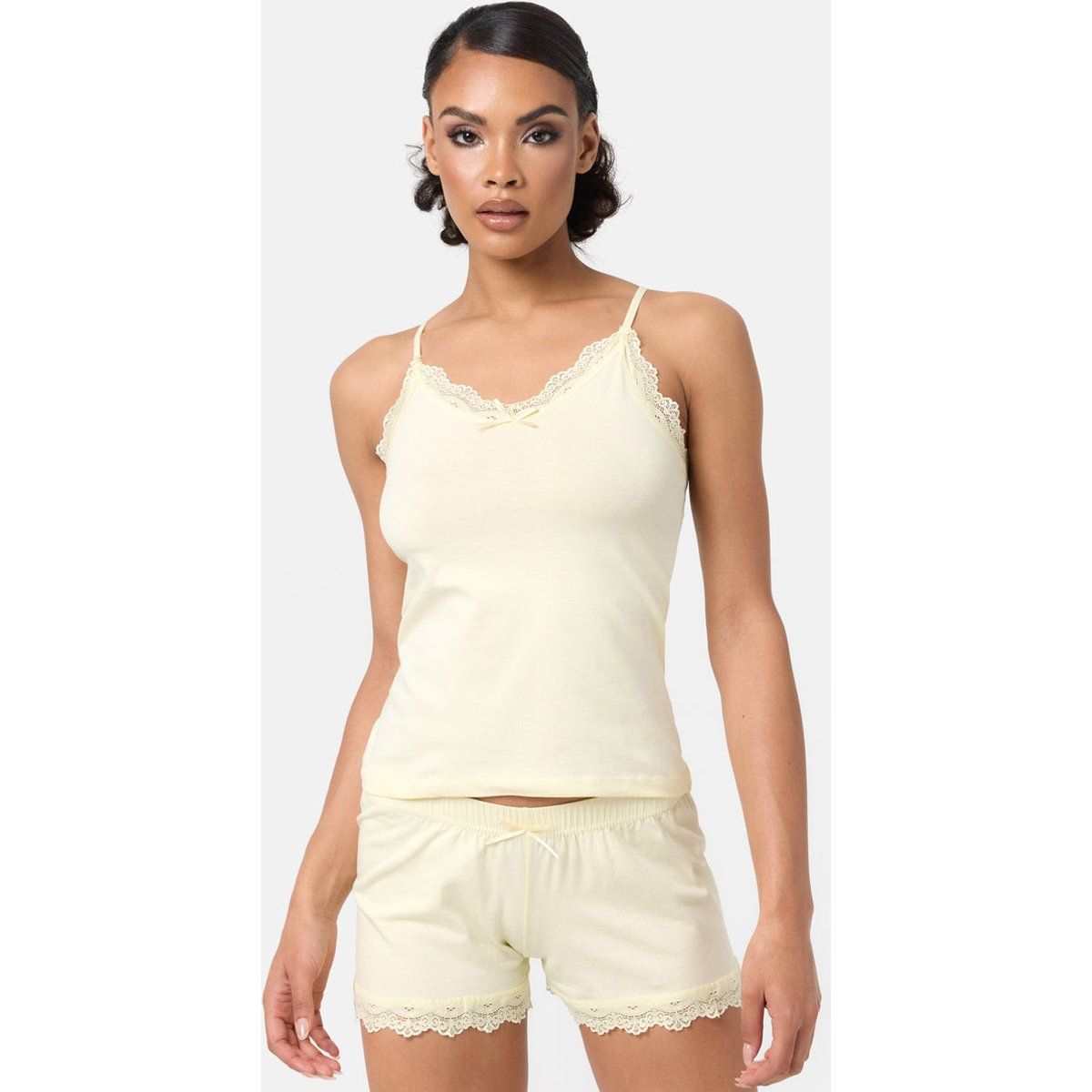 Damen Pyjama Set mit Spitzendetails