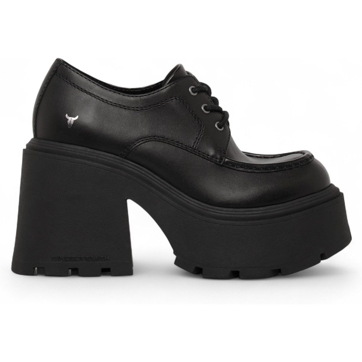 Platform Oxford Loafer mit Blockabsatz
