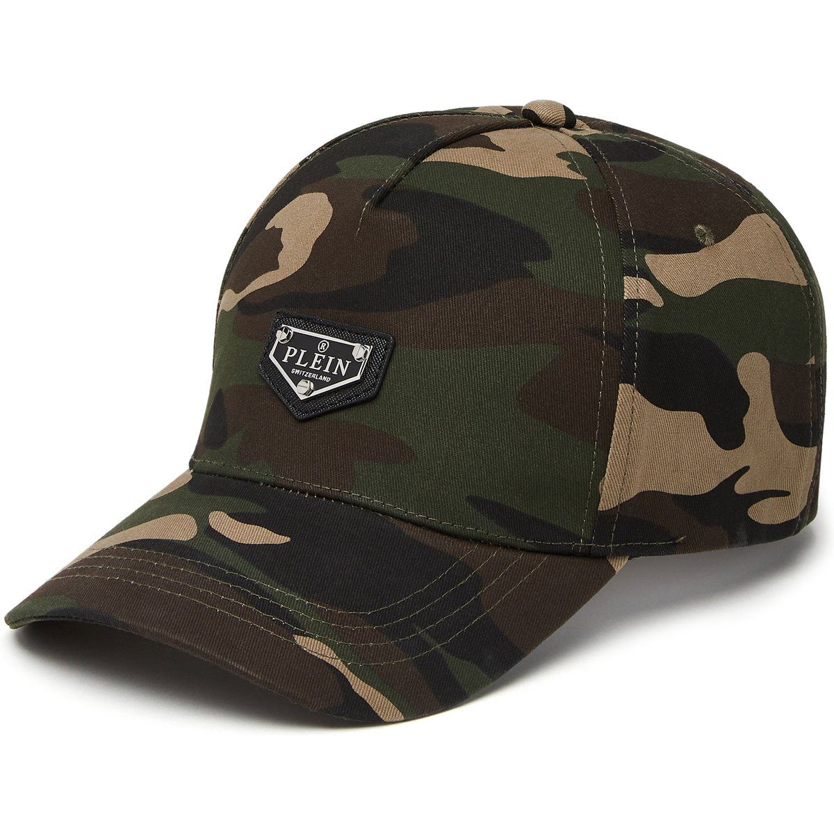 Baseballkappe mit Camouflage-Muster und Logo