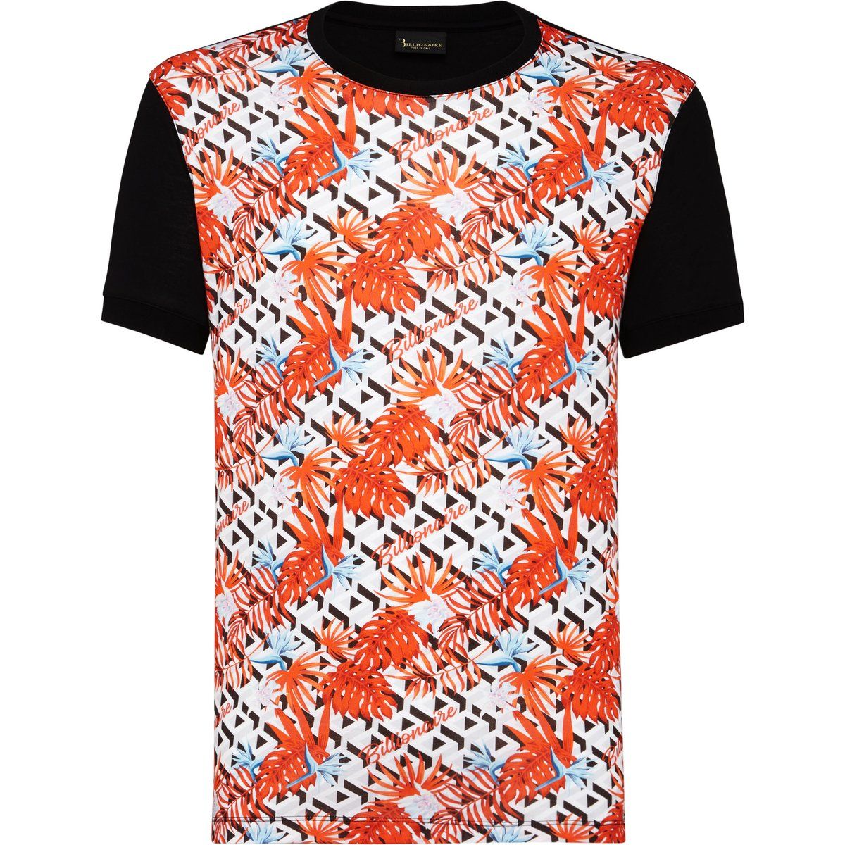 T-Shirt aus Baumwolljersey mit tropischem Print