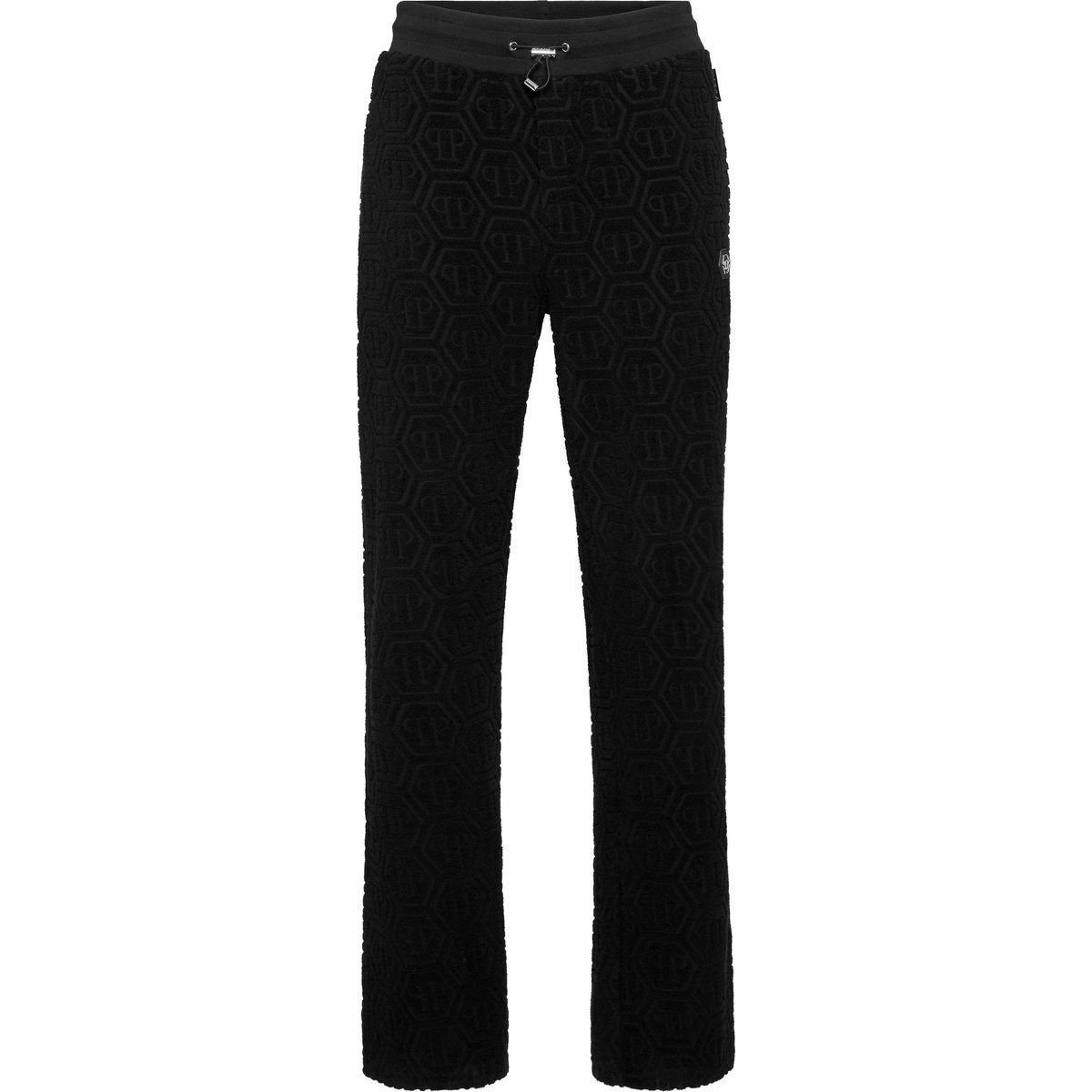 Monogramm-Jacquard-Fleece-Jogginghose