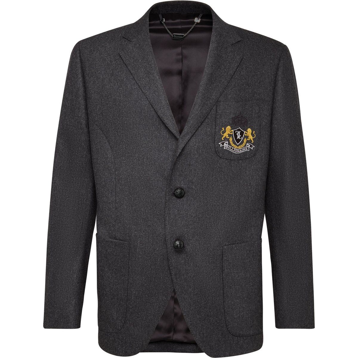 Blazer aus Wolle und Kaschmir mit Wappen