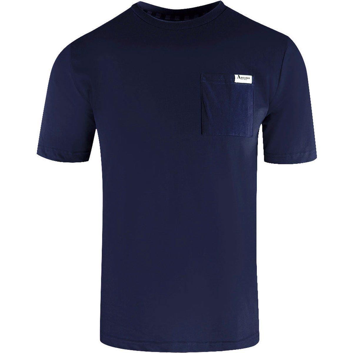 Klassisches T-Shirt mit Rundhalsausschnitt und Tasche
