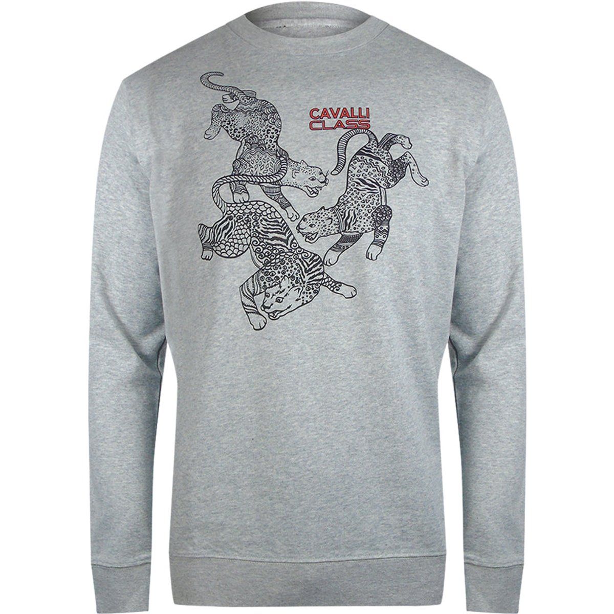 Sweatshirt mit Paisley-Leopardenmuster