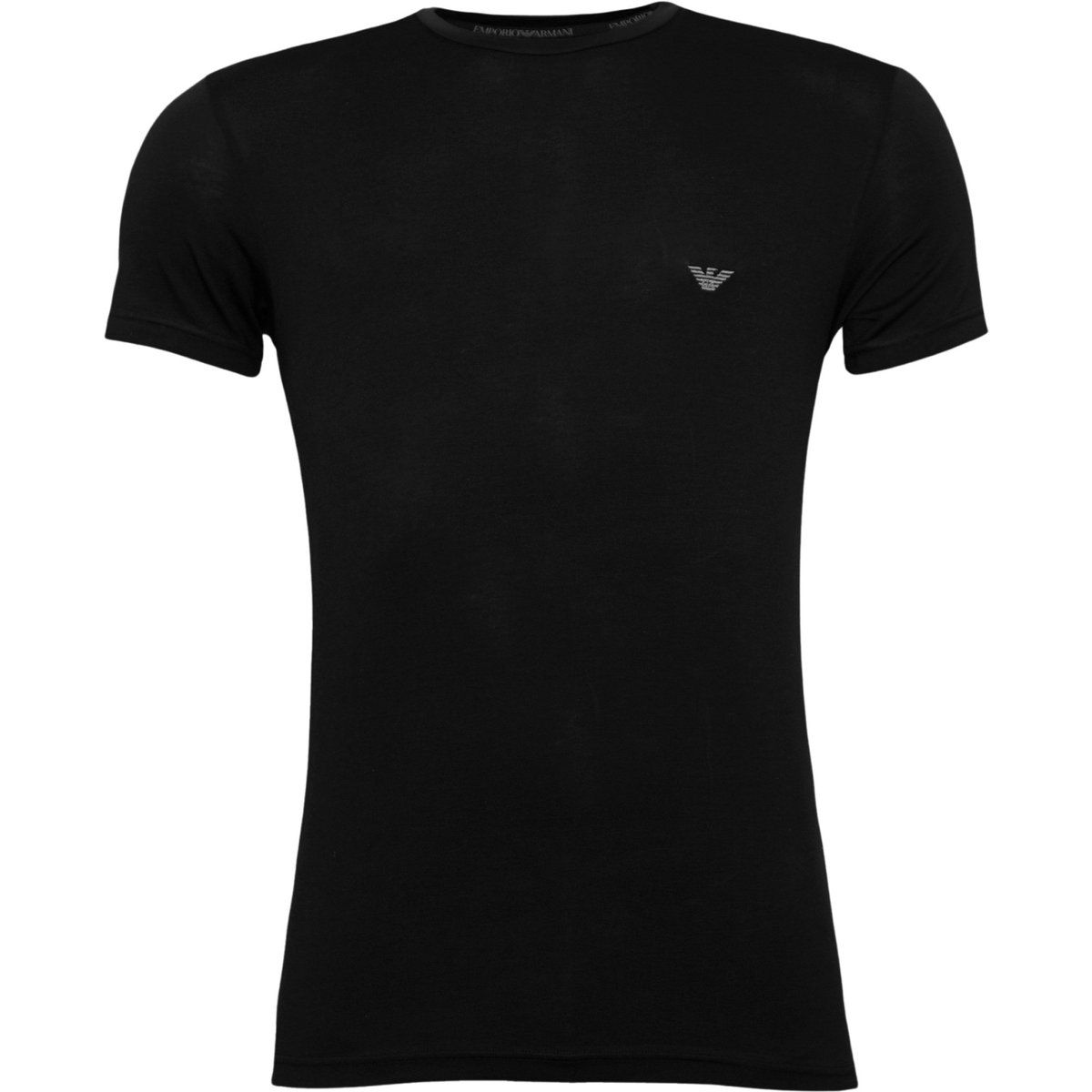 Figurbetontes Kurzarm-T-Shirt mit Rundhalsausschnitt