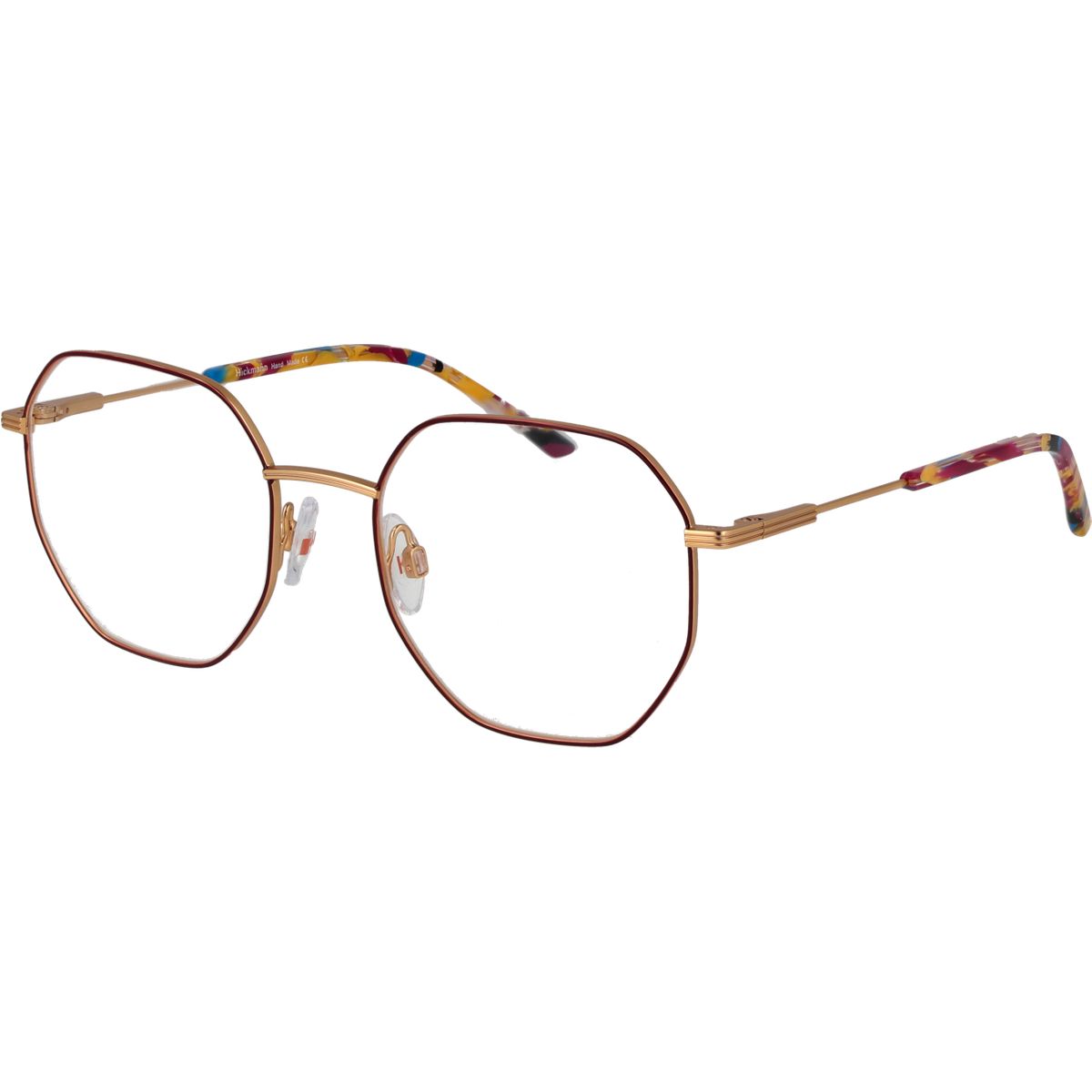 Achteckige Metallrahmen-Brille