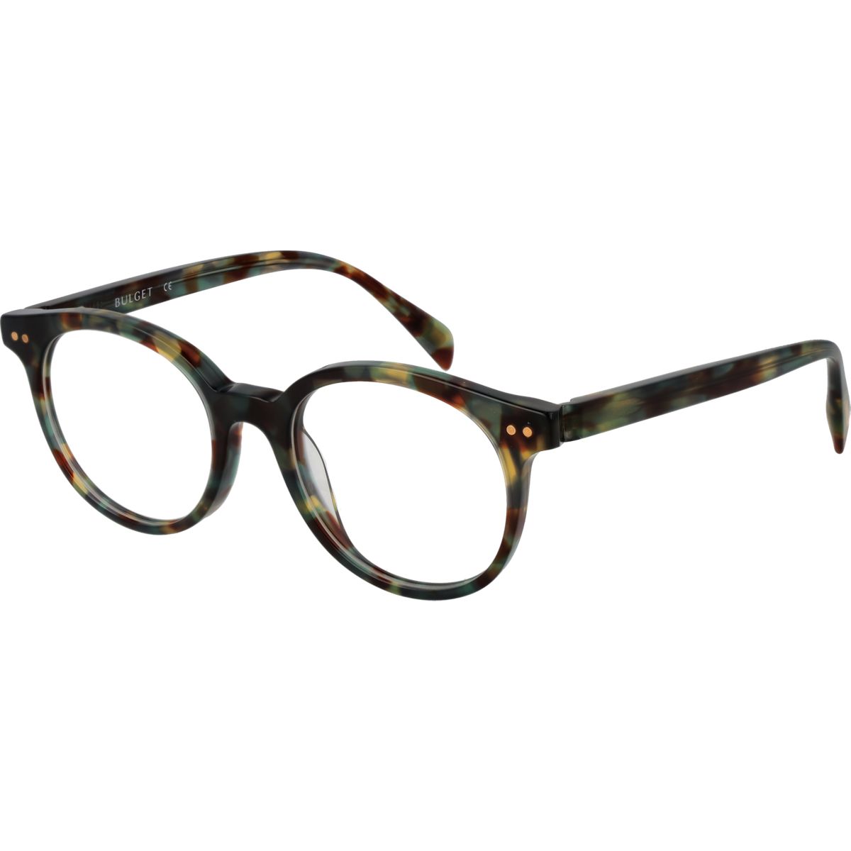 Runde, mehrfarbige Vollrandbrille