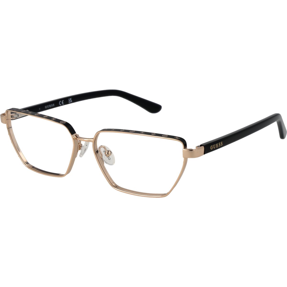 Geometrische Metallrahmen-Brille
