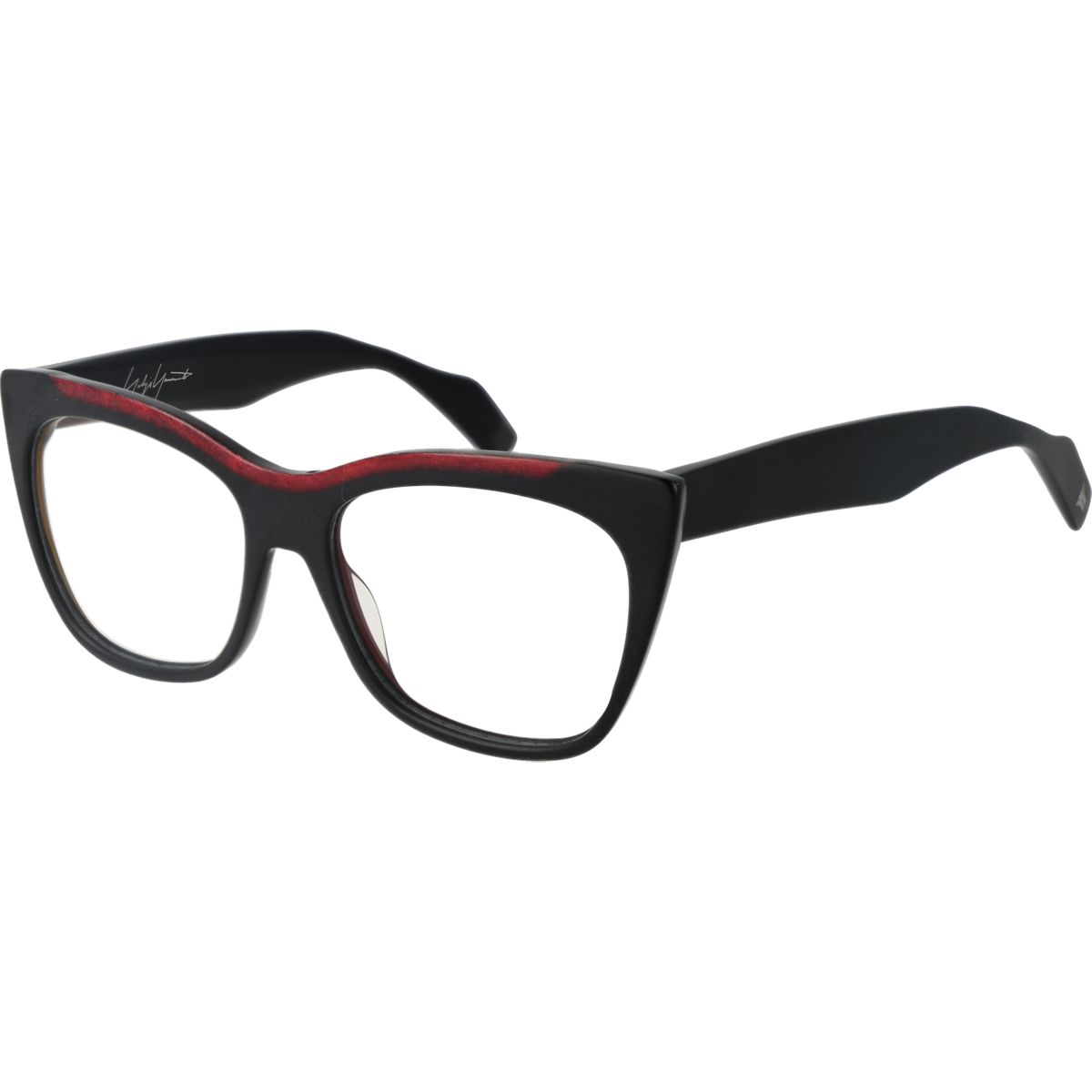 Cat-Eye Brille in Schwarz und Rot