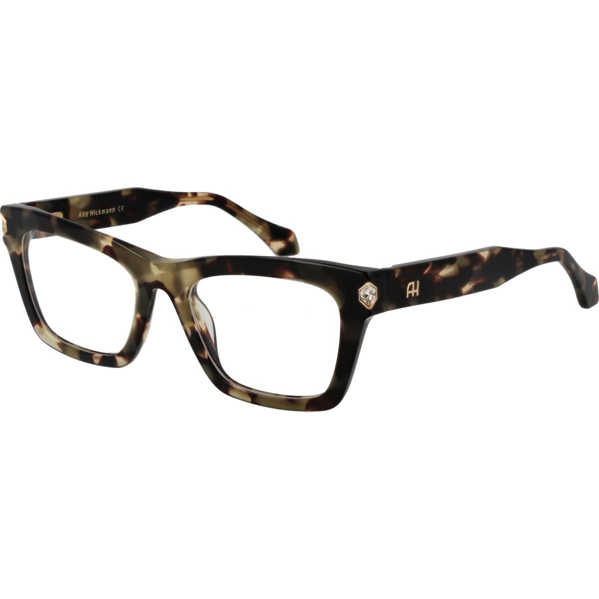 Eckige Schildpatt Vollrandbrille