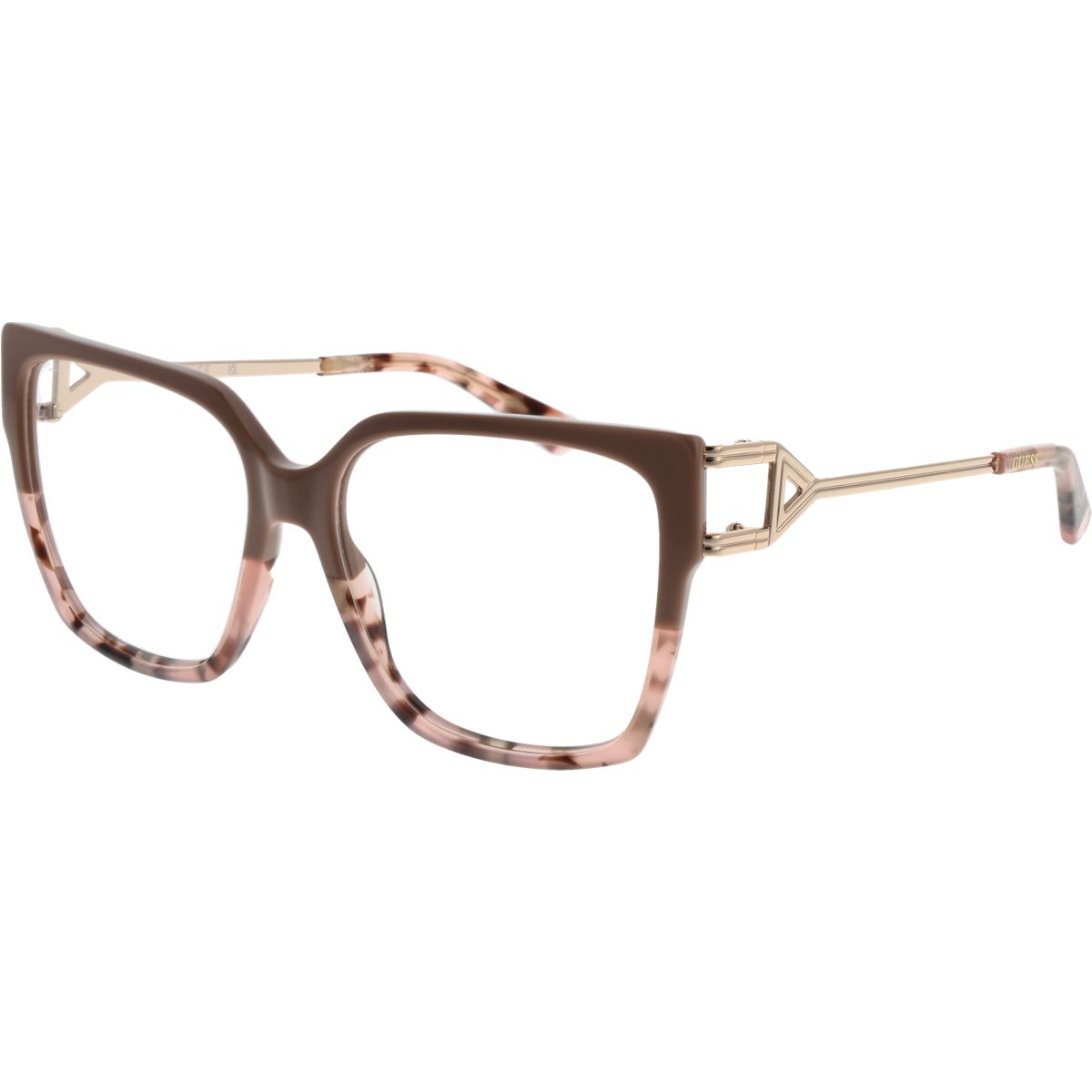 Übergroße eckige Brille mit Acetatrahmen