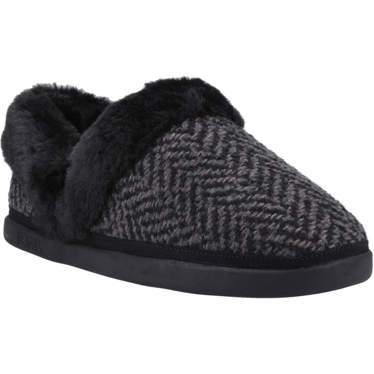 TOMS Oslo Polyester Damen Schwarze Hausschuhe
