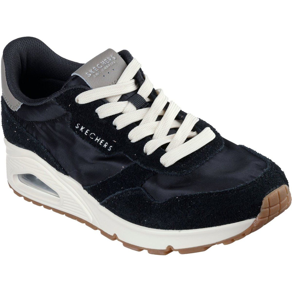 Skechers Uno Vintage Dayz Damen Sneaker Aus Schwarzem Leder