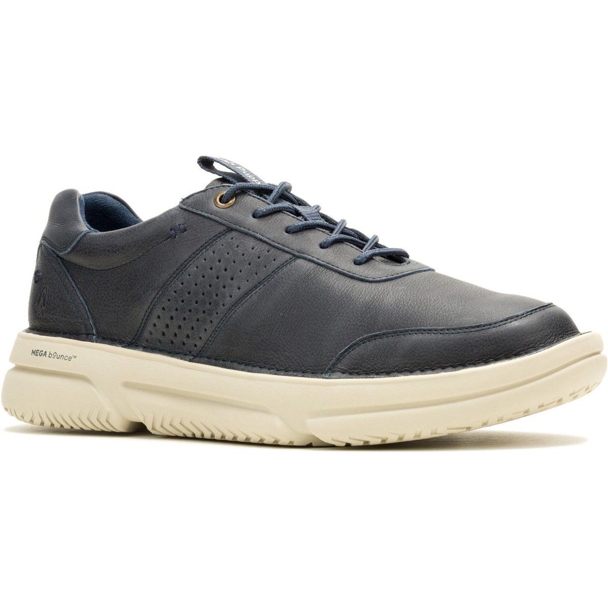 Hush Puppies Baylor Leder Herren Sneakers in Marineblau