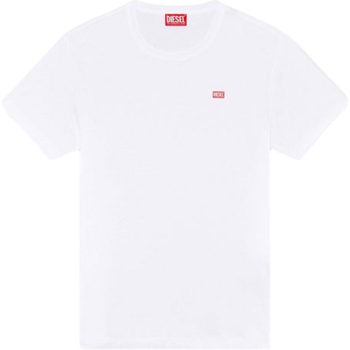 Minimalistisches Baumwoll-T-Shirt mit Rundhalsausschnitt