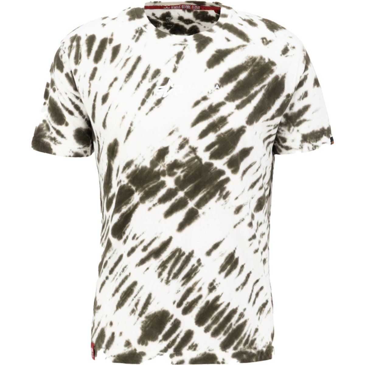 Batik-T-Shirt mit Rundhalsausschnitt