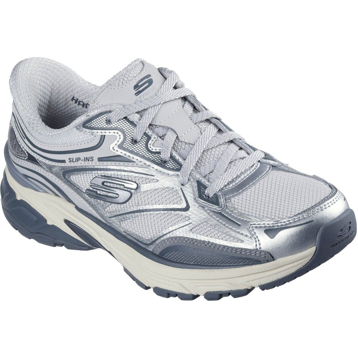 Skechers Stamina Sport Damen Silberne Sneaker