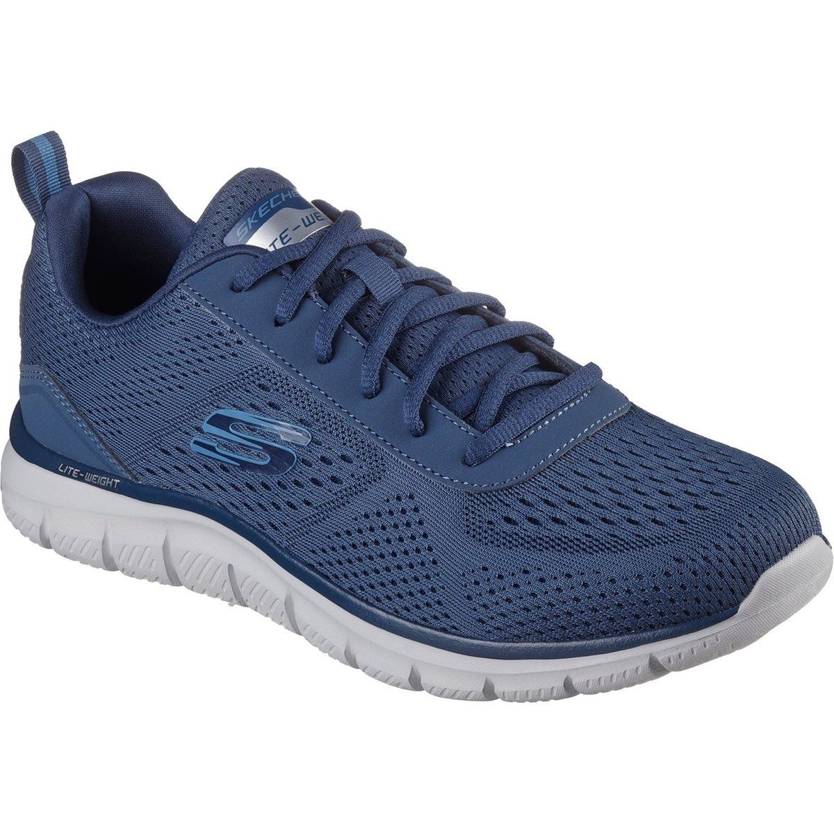 Skechers Track Leshur Polyester Herren Blau Trainingsschuhe
