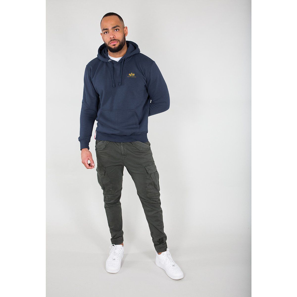 Basic Fleece Hoodie mit Logo
