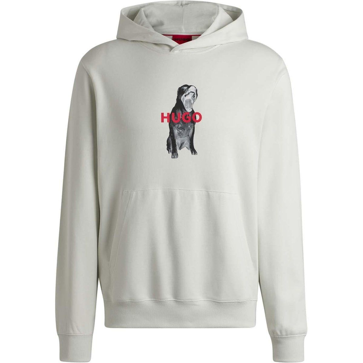 Kapuzenpullover mit Grafik-Hundeprint